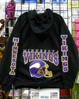 Minnesota Vikings Black Zipper Sweatshirt Hoodie s M L XL 2XL 3XL 4XL 