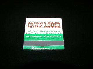 Fawn Lodge Big Bear Lake North Shore Fawnskin California CA 1960s 