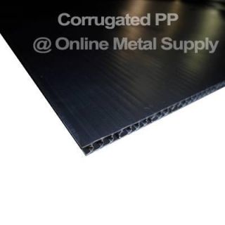 Corrugated Plastic Sheet Board 5mm x 24 x 48 Black Coroplast 10 Pcs 