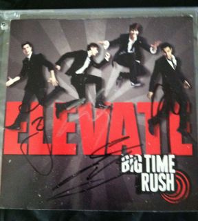 Big Time Rush Elevate CD Band Autographed Booklet