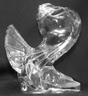   City clear Pouter Pigeon for Barth Art Glass late 1940 a presence bird