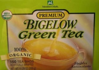 Members Mark Bigelow Green Tea 100% ORGANIC 160 Bags