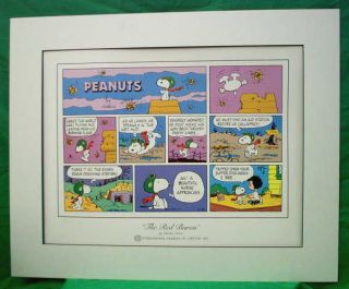 PEANUTS The Red Baron LIMITED EDITION Comic Art Lithograph by 