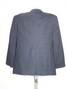 Von Maur Bill Blass Blue Suit Coat Jacket Blazer 44R