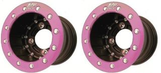Hiper CF1 Rear Pink Single Beadlock Wheels 10 10x9 3 6 4 110 Lt R450 