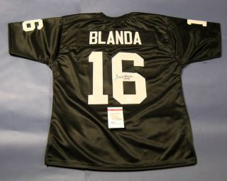 George Blanda Autographed Oakland Raiders Jersey JSA HOF
