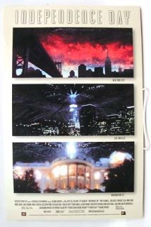 Orig Window Card Poster 96 Independence Day Will Smith