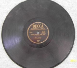 BILL HALEY & COMETS Shake Rattle Roll / ABC Boogie 78 RPM Decca 29204 