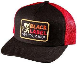 Black Label ELEPHANT SECTOR Skateboard Mesh Trucker Hat BLK/RED