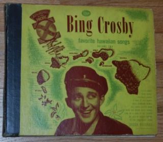 bing crosby vol 2 favorite hawaiian songs 78 rpm set