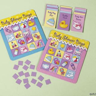 16 Baby Shower Bingo Games Fun Favors $0 Shipping