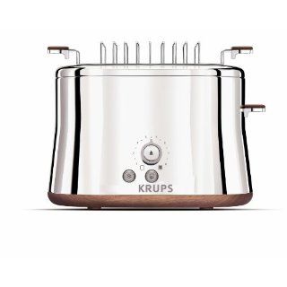 Krups KH754 Silver Art Collection 2 Slice Toaster with Bun Warmer 