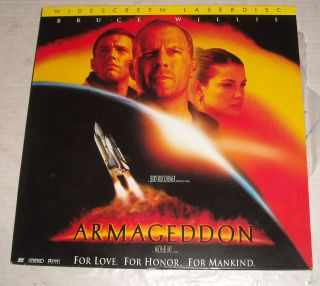 Movie Laserdisc 1997 Armageddon Bruce Willis Billy Bob Thornton