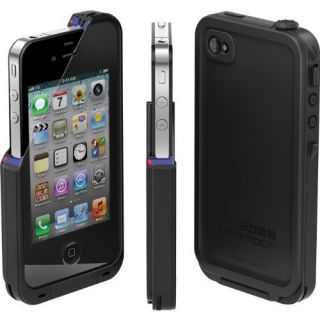 Black LIFEPROOF Water, Dirt,and Shock proof case for iPhone 4 and 4s 