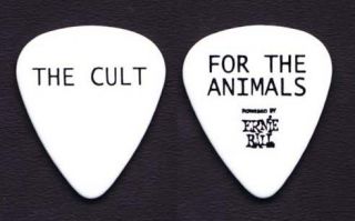 The Cult for The Animals White Guitar Pick 2012 Choice of Weapon Tour 