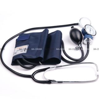 Blood Pressure Cuff Sphygmomanometer Stethoscope Monitor Aneroid Kit 