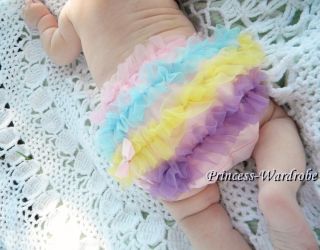 Baby Girl Rainbows Ruffle Pantie Bloomer for Pettiskirt