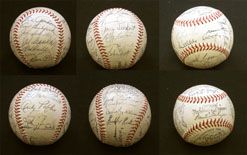 1953 Milwaukee Braves Team Signed Baseball 27 Sigs