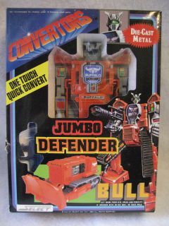   Convertors Jumbo Defender Bull Select Toys Unused RARE Robot