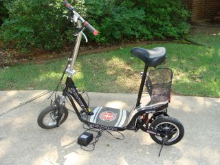    Missile FS Black Red Silver Electric Scooter with Charger and Basket