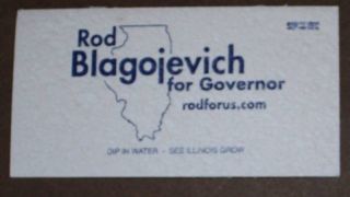 Rod Blagojevich Campaign Sponge See Illinois Grow Water