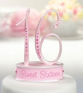 Sweet Sixteen 16th Birthday Cake Toppers Caketop