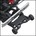   our exclusive adjustable wheelie bar patent pending with so much power