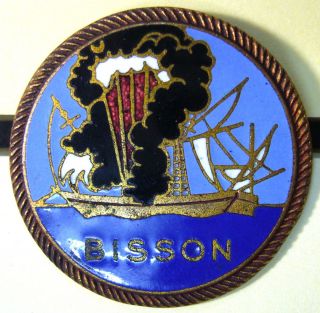 Insigne Militaire Indochine Dragueur BISSON Augis