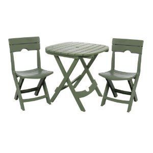 Resin Folding Table Seat Chair Bistro Furniture Outdoor Patio Portable 