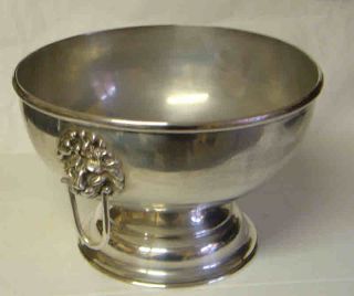 bloxham ltd silver plated punch bow l with lions head mounts and d 