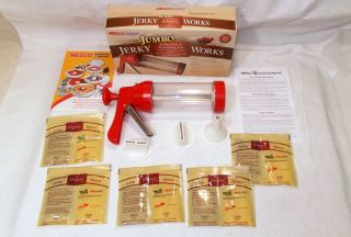 Nesco bjx 5 American Harvest Jumbo Jerky Works Gun Seasoning Kit New 