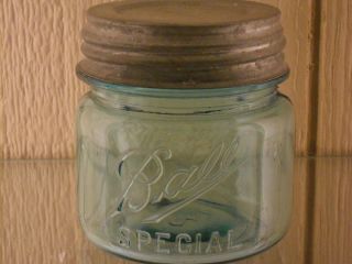 Blue Ball Special Pint Fruit Jar Circa 1912 1923