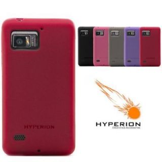 Hyperion Motorola Droid Bionic 4G Extended Battery Matte Red TPU Case 