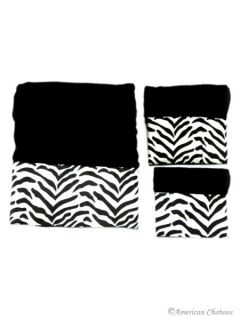 black and white zebra towel set face hand bath this three piece towel 