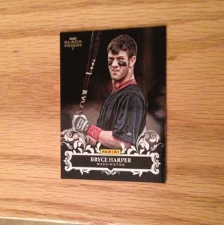 2012 Panini Black Friday Bryce Harper RC Foil SP Nationals Exclusive 