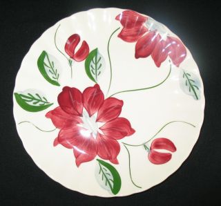 Blue Ridge Pottery Poinsettia 9¼ Dinner Plate