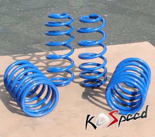 DNA BLUE SUSPENSION LOWERING 2 F R SPRINGS 99 05 VW JETTA I4 DROP RATE 