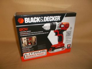 Black Decker 20V Max Lithium Ion Drill Driver LDX120C GIFT FOR DAD