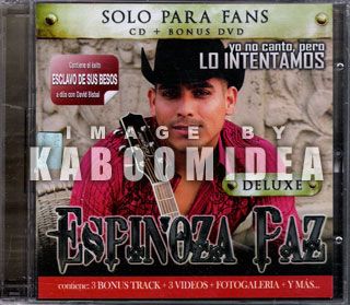 CD DVD Espinoza Paz Yo No CANTO Pero Edicion Para Fans New Imported 