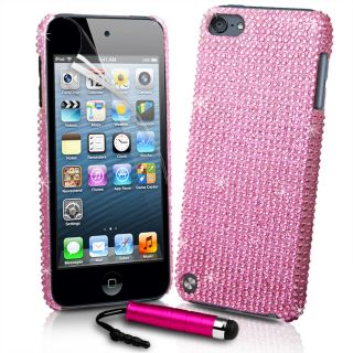 BabyPink Diamante Bling Case Cover for Apple TOUCH5 iPod Touch 5g Film 