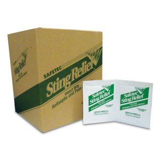   service we are an authorized dealer safetec sting relief wipe box 100