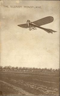 Pioneer Aviation Bleriot Monoplane Early Airplane c1910 Postcard 