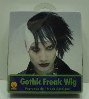 White Black Emo Gothic Freak Marilyn Manson Vampire Wig
