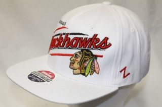 chicago blackhawks nhl snapback hat cap upshot white