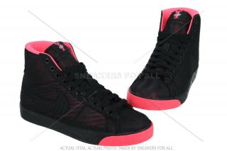 Nike Basketball Blazer High Black Red 317808 013 New Athletic Shoes 