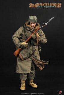 Hot 1/6 Soldier Story 2nd Inf Div S Korea 1951 M1 Garand RIFLE REAL 