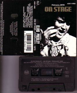 Canada Tape Cassette BMG K7 Elvis Presley on Stage