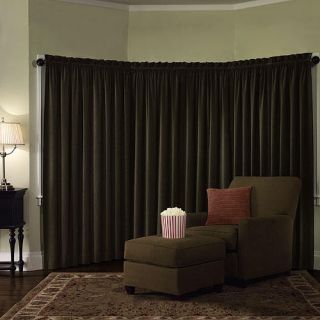 Insulated Home Theater Blackout Drape Pair Panels 84x95