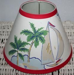 Blue Island Surf Aloha Lamp Shade M w Pottery Barn Kids