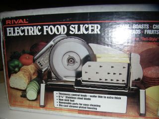 Rival Electric Food Slicer ~ Model 1101E ~ Meat Slicer ~ Veggie 